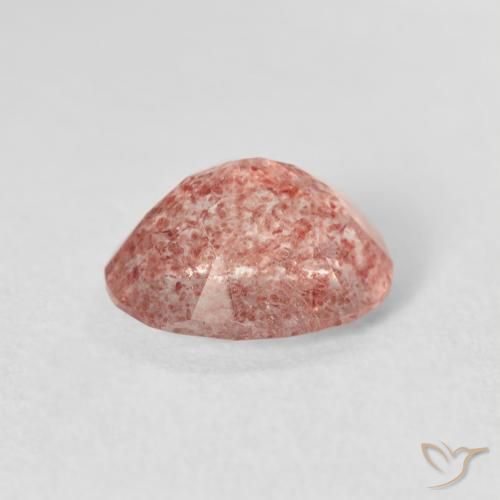 Quartzo Morango Rosa Claro Rosa Natural 2.58ct, oval, Transparente