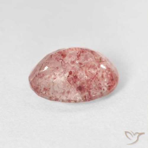 Quartzo Morango Rosa brilhante Natural 2.46ct, oval, Transparente