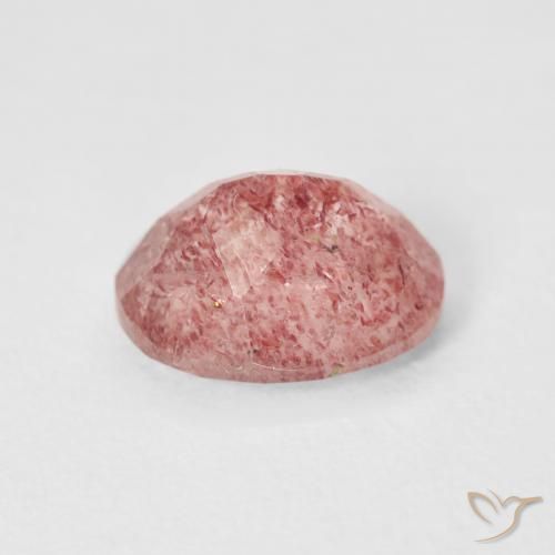 Quartzo Morango Framboesa Rosa Natural 2.68ct, oval, Transparente