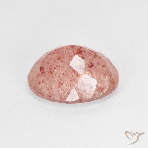 Quartzo Morango rosa rosa Natural 3.62ct, oval, Transparente
