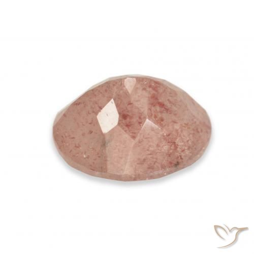 Quartzo Morango Toranja Rosa Natural 3.70ct, oval, Transparente