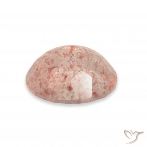 Quartzo Morango Luz rosa Natural 3.55ct, oval, Transparente