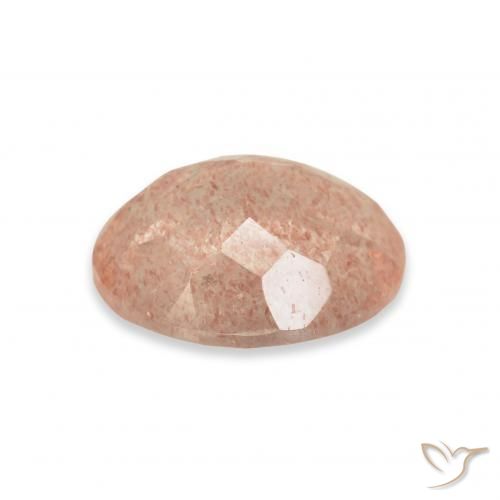 Quartzo Morango Luz rosa Natural 3.31ct, oval, Transparente