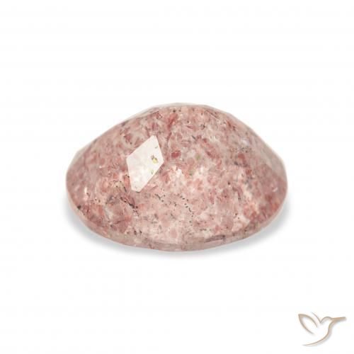 Quartzo Morango Luz rosa Natural 3.43ct, oval, Transparente