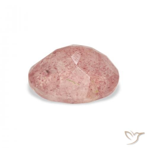 Quartzo Morango Medium Light-Pink Natural 3.58ct, oval, Transparente