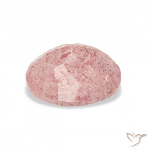 Quartzo Morango Luz rosa Natural 3.54ct, oval, Transparente