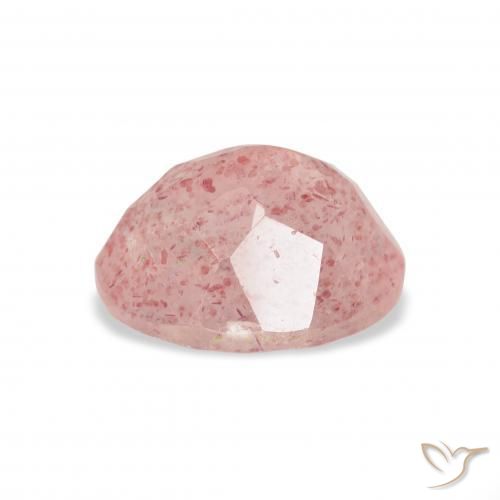 Quartzo Morango Luz rosa Natural 3.76ct, oval, Transparente