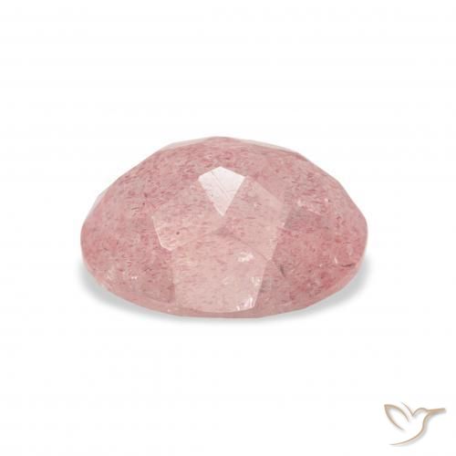Quartzo Morango Luz rosa Natural 3.47ct, oval, Transparente
