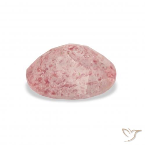 Quartzo Morango Luz rosa Natural 3.22ct, oval, Transparente