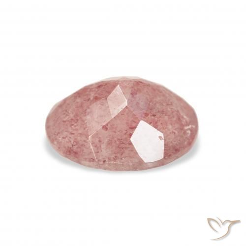Quartzo Morango Framboesa Rosa Natural 3.08ct, oval, Transparente
