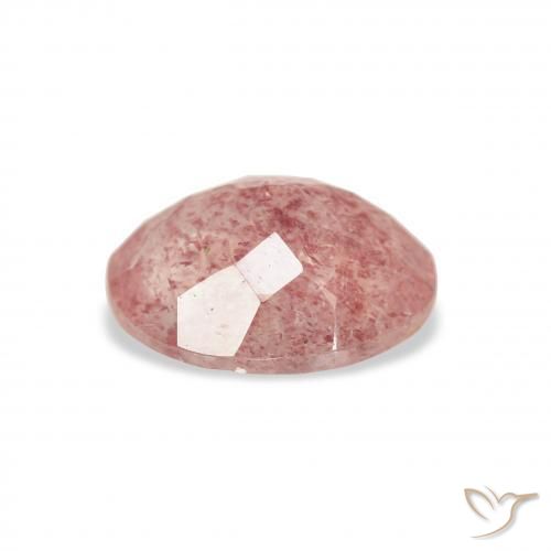 Quartzo Morango Medium Light-Pink Natural 2.97ct, oval, Transparente