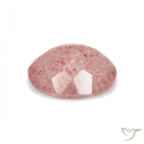 Quartzo Morango Medium Light-Pink Natural 3.19ct, oval, Transparente