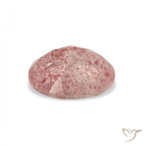 Quartzo Morango Rosa Claro Rosa Natural 2.98ct, oval, Transparente