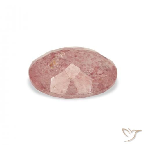Quartzo Morango Rosa Claro Rosa Natural 2.90ct, oval, Transparente