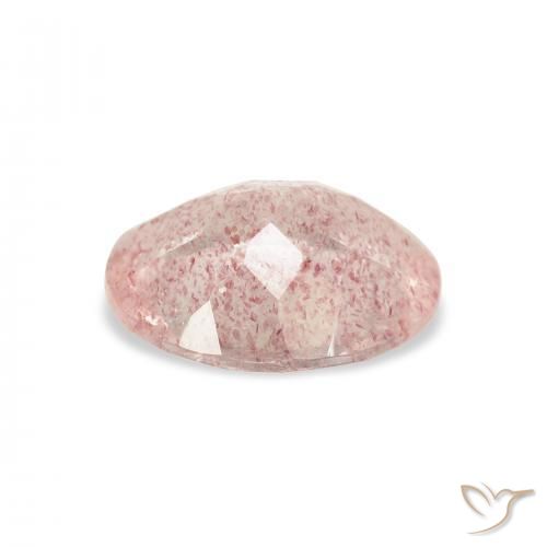 Quartzo Morango Laranja Rosa Natural 2.74ct, oval, Transparente