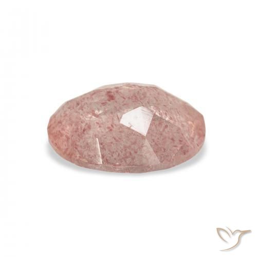 Quartzo Morango Luz rosa Natural 2.84ct, oval, Transparente