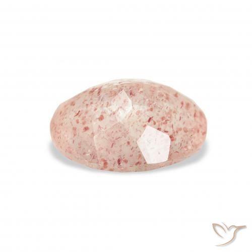 Quartzo Morango Luz rosa Natural 2.91ct, oval, Transparente