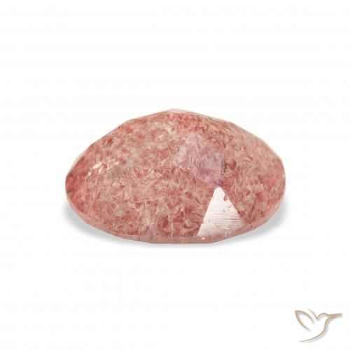 Quartzo Morango Framboesa Rosa Natural 3.34ct, oval, Transparente