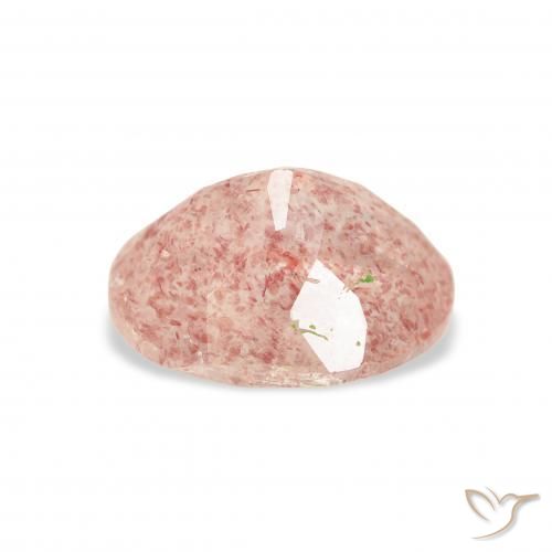 Quartzo Morango Luz rosa Natural 3.36ct, oval, Transparente
