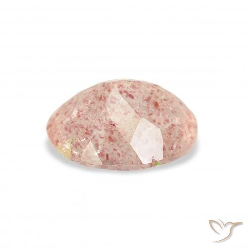 Quartzo Morango Luz rosa Natural 2.85ct, oval, Transparente