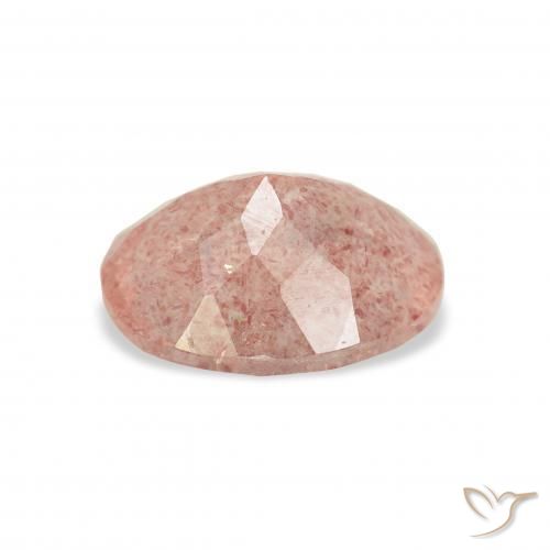 Quartzo Morango Luz rosa Natural 3.06ct, oval, Transparente