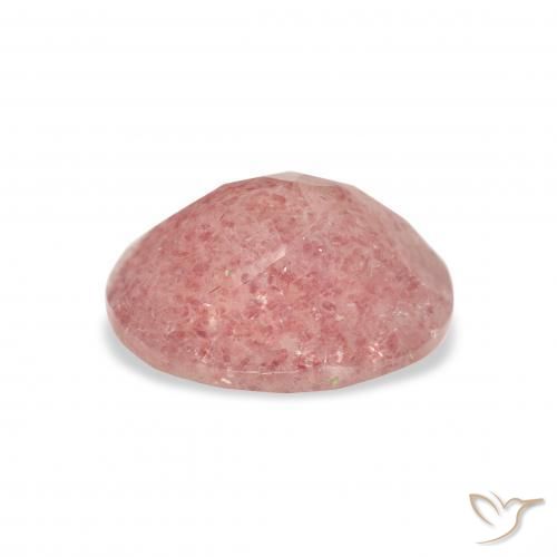 Quartzo Morango rosa rosa Natural 3.35ct, oval, Transparente