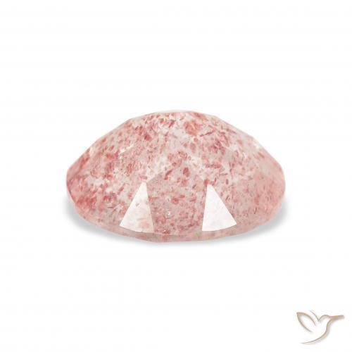 Quartzo Morango Luz rosa Natural 3.20ct, oval, Transparente