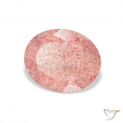 Quartzo Morango Medium Light-Pink Natural 3.10ct, oval, Transparente