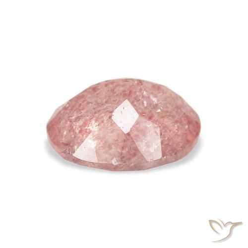 Quartzo Morango Medium Light-Pink Natural 3.10ct, oval, Transparente