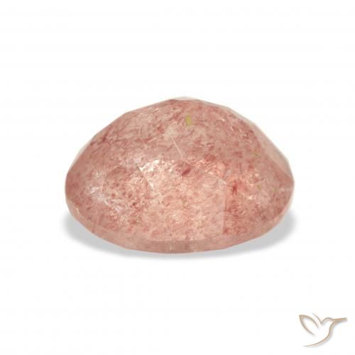 Quartzo Morango Luz rosa Natural 3.90ct, oval, Transparente