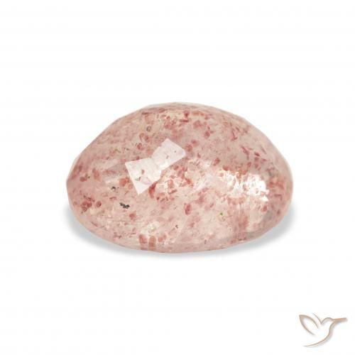 Quartzo Morango Luz rosa Natural 3.70ct, oval, Transparente