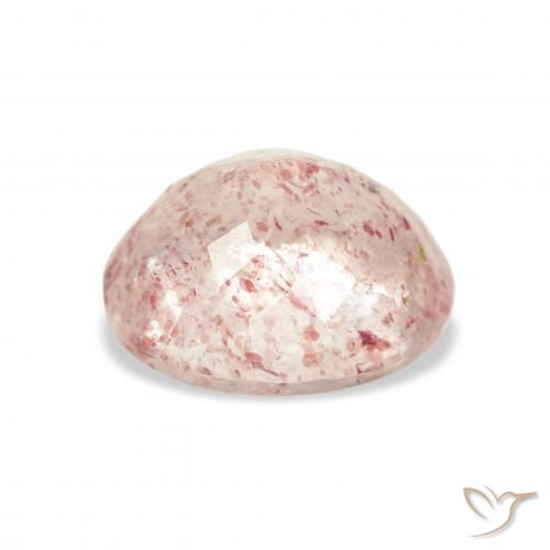 Quartzo Morango Luz rosa Natural 3.86ct, oval, Transparente