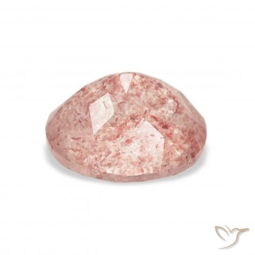 Quartzo Morango Luz rosa Natural 3.74ct, oval, Transparente