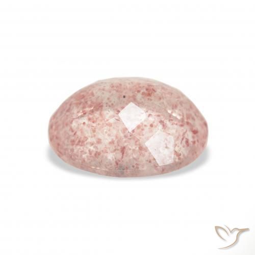 Quartzo Morango Luz rosa Natural 3.34ct, oval, Transparente