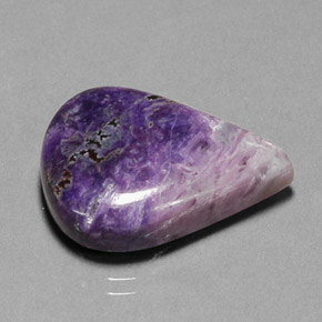 Sugilita multicolorido natural 18,38ct, formato de pêra, opaco