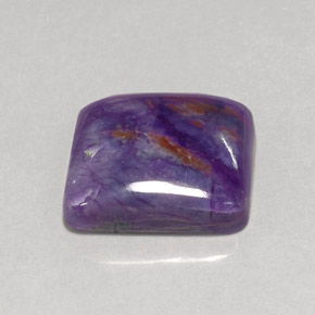 Sugilita violeta natural 15,15ct, almofada cortada, opaco