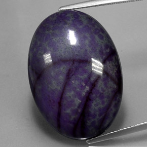 Sugilita multicolorido natural 22,11ct, corte oval, opaco