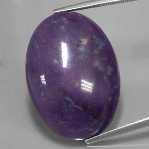 Sugilita multicolorido natural 22,62ct, corte oval, opaco