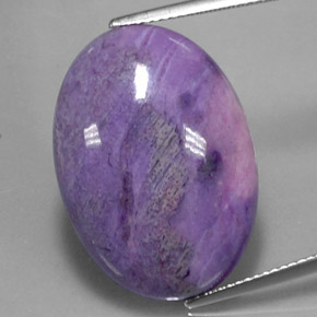 Sugilita multicolorido natural 20,56ct, corte oval, opaco
