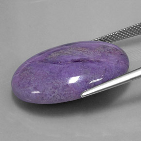 Sugilita multicolorido natural 20,56ct, corte oval, opaco