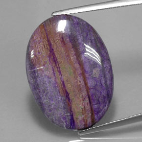 Sugilita multicolorido natural 12,41ct, corte oval, opaco