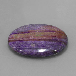 Sugilita multicolorido natural 12,41ct, corte oval, opaco