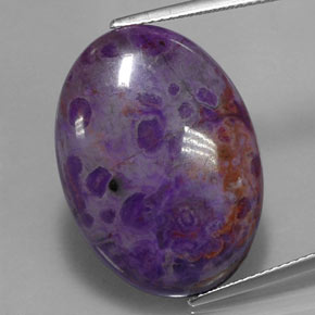 Sugilita multicolorido natural 21,13ct, corte oval, opaco