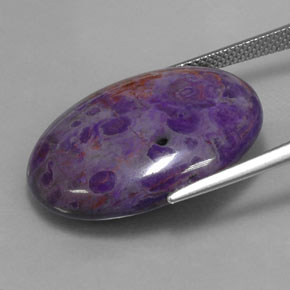 Sugilita multicolorido natural 21,13ct, corte oval, opaco