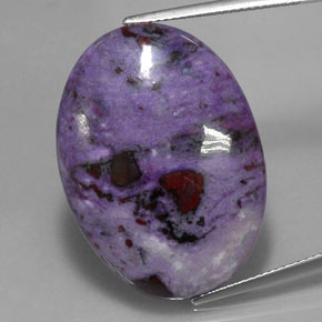 Sugilita multicolorido natural 29,30ct, corte oval, opaco