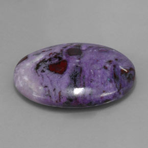 Sugilita multicolorido natural 29,30ct, corte oval, opaco