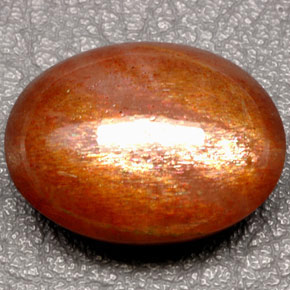 Pedra do sol marrom natural 49,49ct, corte oval, opaco