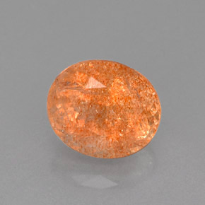 Pedra do sol laranja natural 1,86ct, transparente, transparente/translúcido