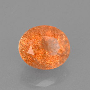 Pedra do sol laranja natural 1,86ct, transparente, transparente/translúcido
