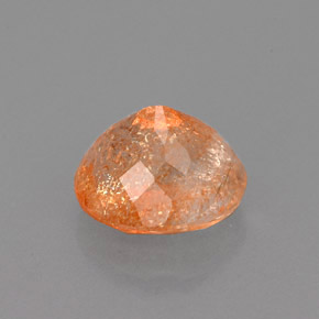 Pedra do sol laranja natural 1,86ct, transparente, transparente/translúcido